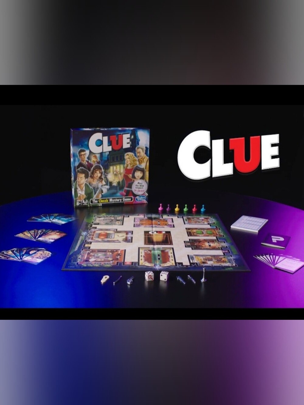 Clue Board Game, Mystery Game for Kids Ages 8 and Up, Family Games for 2-6 Playe